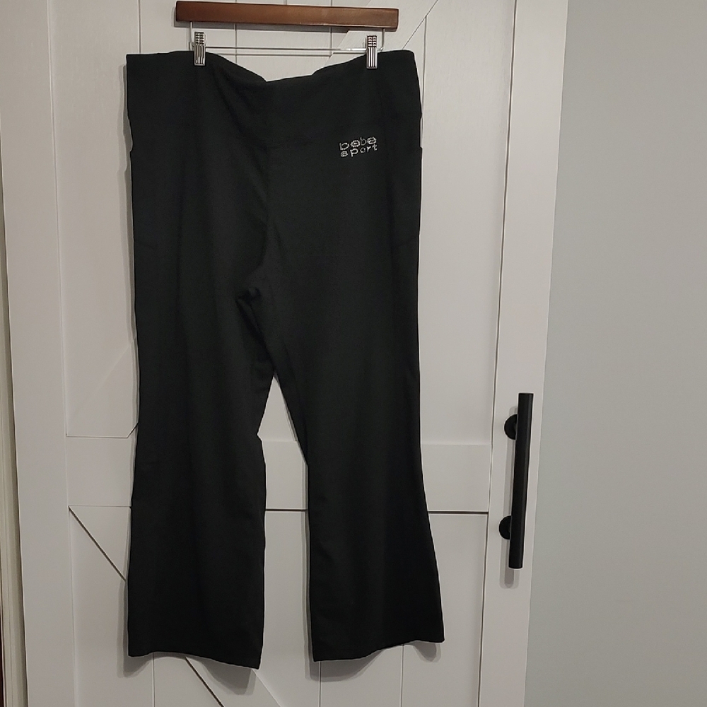 Bebe Sport Black Activewear Pants